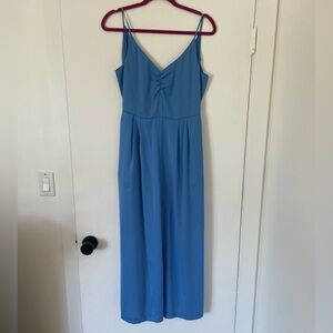 Blue pant jumper with pockets